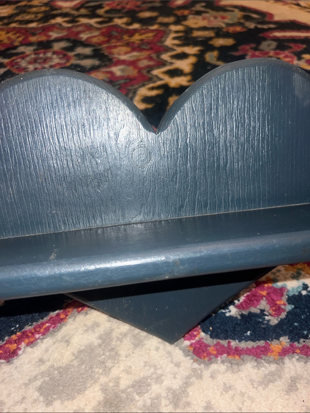 Country blue Heart Wall Shelf - Home Wall Decor - Picture 3 of 5